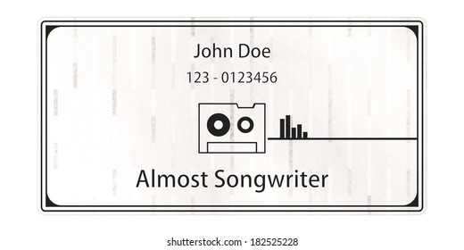 John Doe Business Card Isolated On Stock Illustration 182525228 ...