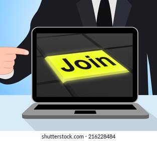 Join Button Displaying Subscribing Membership Or Registration