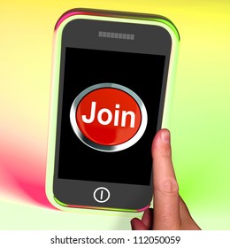 Join Button On Mobile Showing Subscription And Registration