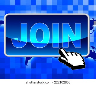 Join Button Showing World Wide Web And Apply Registering