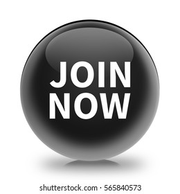 Join now icon. Internet button.3d illustration.