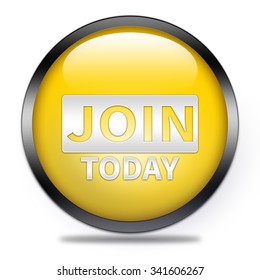 Join Today Button Isolated 