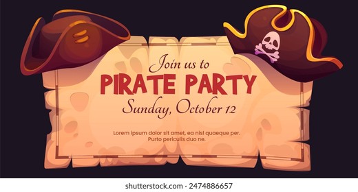 Join us for a pirate-themed party on October , with detailed event info. Fun, adventure, and treasure await - Powered by Shutterstock