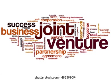 Joint Venture Word Cloud Concept