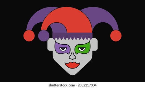 Joker Colored Illustrator Emoji Symbol Stock Illustration 2052217304 ...