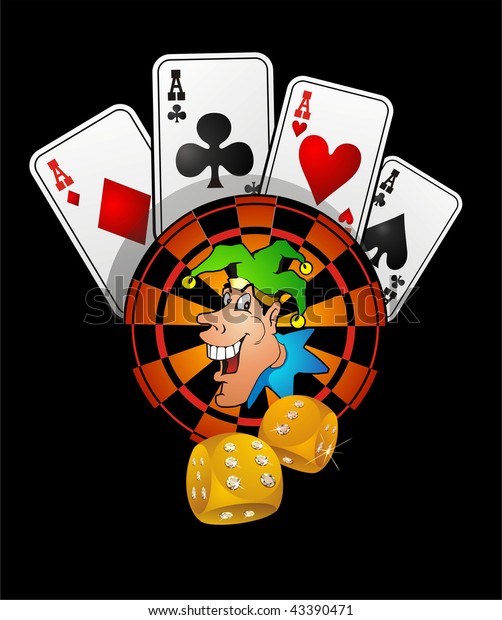 Joker Poker Stock Illustration