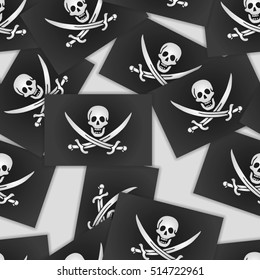 The Jolly Roger Of Calico Jack - Eamless Pattern