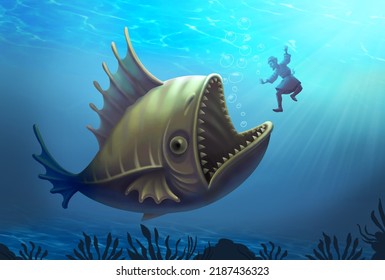 Jonah And The Big Fish Bible Story