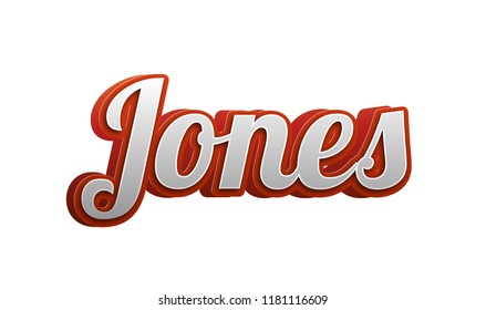 Jones Popular Nick Name Arround World Stock Illustration 1181116609 ...