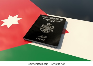 173 Jordan Passport Images Stock Photos Vectors Shutterstock   Jordan Passport On Flag 3d 260nw 1993246772 