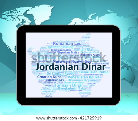 Jordanian Dinar Meaning Exchange Rate Fx Stock Illustration - 