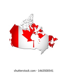 Jpg Illustration Canadian National Flag Shape Stock Illustration 