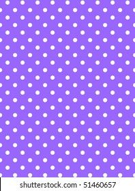 Jpg.  Purple Background With White Polka Dots.