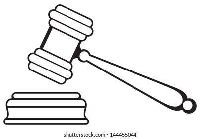 1,637 Gavel Line Art Images, Stock Photos & Vectors | Shutterstock