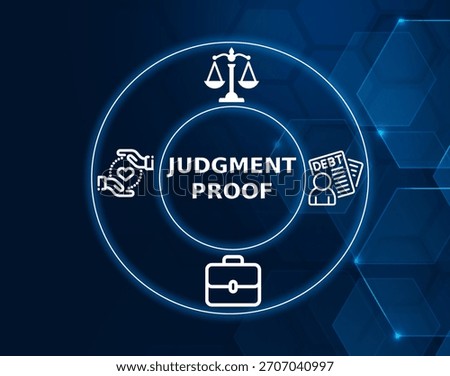 judgment proof concept.Judgment Proof refers to a debtor unable to pay a debt even if legally obligated.