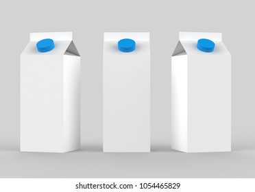 Blank Milk Juice Pack 3d Vector Stock Vector (Royalty Free) 76742368