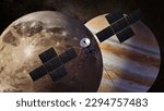 JUICE Spacecraft orbiting Jupiter