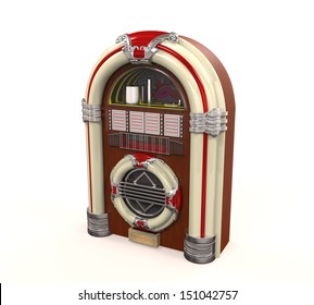 Juke Box Radio Isolated
