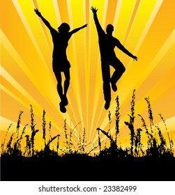 Jumping For Joy Bitmap