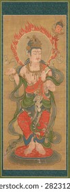 Juni-ten: The Twelve Celestial Beings, set of 12 kakemono. Japanese ukiyo-e print, vintage artwork.