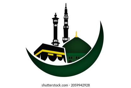 Kaaba Masjid E Nabwi Umrah Hajj Stock Illustration 2059942928 ...
