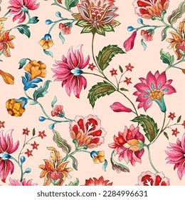 kalamkari flower pattern   kalamkari flower pattern  kalamkari flower pattern