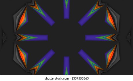 Glitched Triangle Frame Design Set Distorted Stock Vector (Royalty Free ...