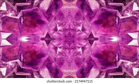 Kaleidoscope Effect Background With Natural Textures Of Animals And Nature Plants Flowers And Food. Fruit