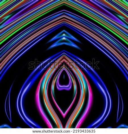 Kaleidoscope mandala pattern circle lower line neon mirror redering geometry background effect abstract texture muelti color spiral, circle marble 