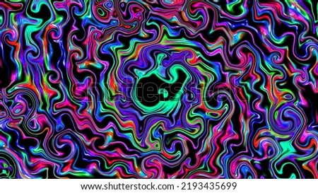 Kaleidoscope mandala pattern circle lower line neon mirror redering geometry background effect abstract texture muelti color spiral, circle marble 