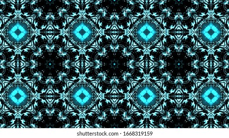 Kaleidoscope Sequence Patterns. 4k Abstract Multicolored Motion Graphics Background. Or For Yoga, Clubs, Shows, Mandala, Fractal Animation. Beautiful Bright Ornament. Seamless Loop.
