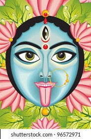 Kali - Indian Goddess Face