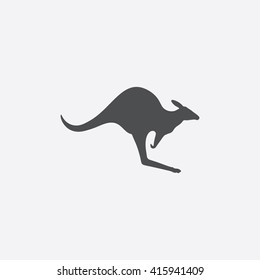 Kangaroo Icon Vector Stock Vector (Royalty Free) 407536861 | Shutterstock