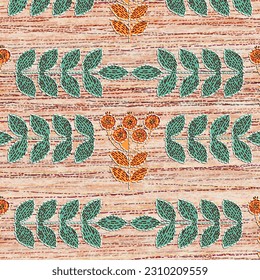 kantha work in textile design pattern