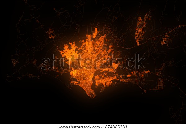 Satellite View Of Karachi Karachi Top View Satellite Night Aerial Stock Illustration 1674865333 |  Shutterstock