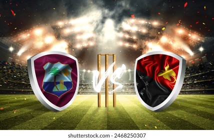 karachi,pakistan ,29 may 2024 india cricket match icc men's t20 world cup 2024 west indies vs papua new guinea