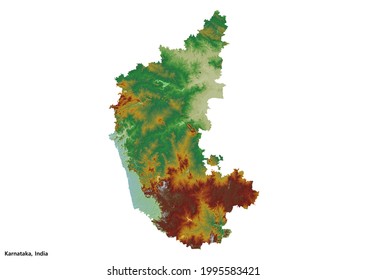 Topographic Map Of Karnataka Karnataka India Topography Map 3D Rendering Stock Illustration 1995583421 |  Shutterstock