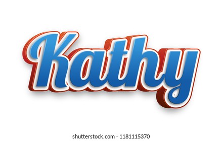 Kathy Popular Nick Name Arround World Stock Illustration 1181115370 ...