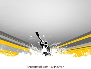 Kayak background with space (poster, web, leaflet, magazine) - Powered by Shutterstock