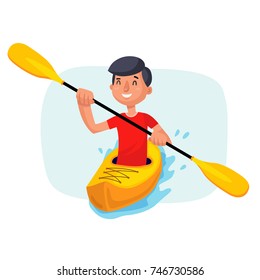 Vector Set Kayak Stock Vector (Royalty Free) 1250026309