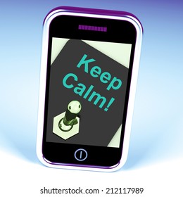 Keep Calm Switch Showing Keeping Calmness Tranquil And Relaxed