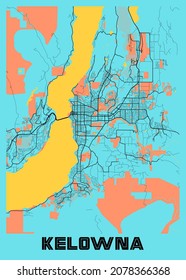 Kelowna - Canada Gloria City Map