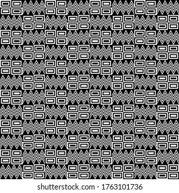 Kente Cloth Seamless Pattern - African Kente Cloth Repeating Pattern Design	