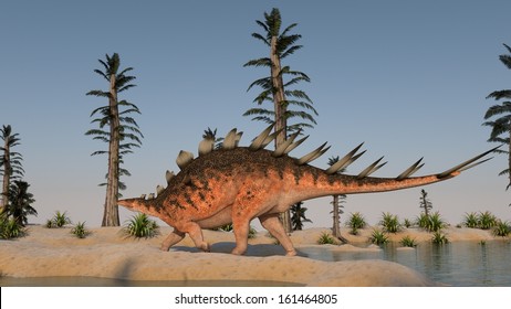 Kentrosaurus Walking