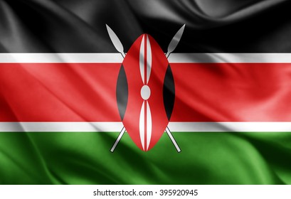 Kenya Flag Of Silk 