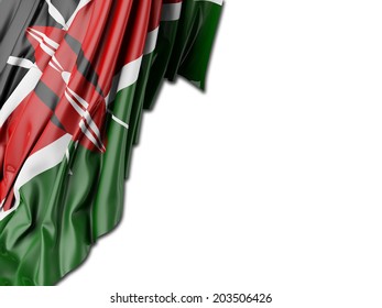 Kenya Flag with white