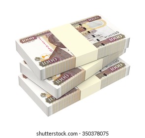 Kenyan Shillings Isolated On White Background Stock Illustration 