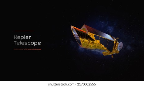 Kepler Space Telescope 3D Illustration Poster