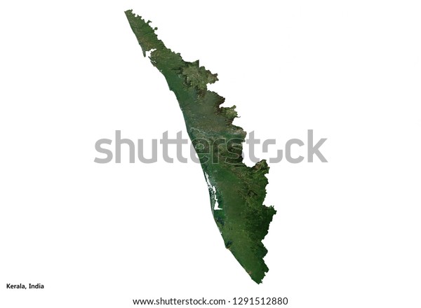 Kerala India Map 3d Rendering 库存插图 1291512880