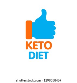 Ketogenic Diet Logo Sign Keto Icon Stamp Illustration